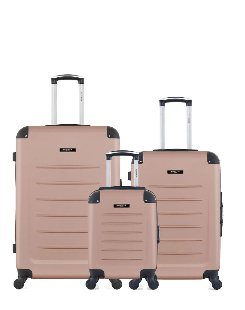 BLUESTAR – 3er-Pack – Großer Koffer, mittelgroßer Koffer und Handgepäck XXS OPERA