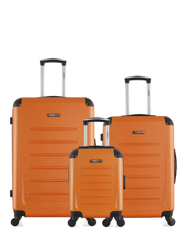 BLUESTAR – 3er-Pack – Großer Koffer, mittelgroßer Koffer und Handgepäck XXS OPERA