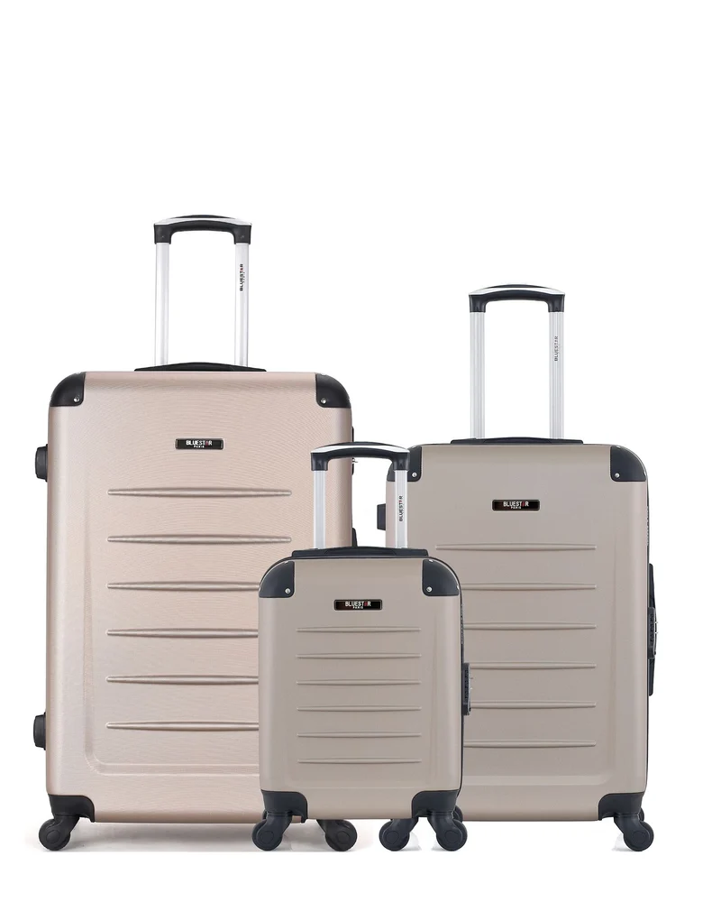 BLUESTAR – 3er-Pack – Großer Koffer, mittelgroßer Koffer und Handgepäck XXS OPERA