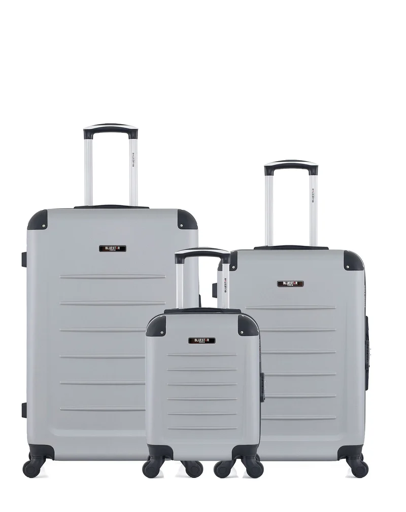 BLUESTAR – 3er-Pack – Großer Koffer, mittelgroßer Koffer und Handgepäck XXS OPERA