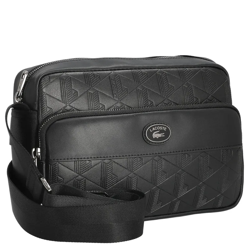 Lacoste Monogramm - Umhängetasche 24 cm (noir)