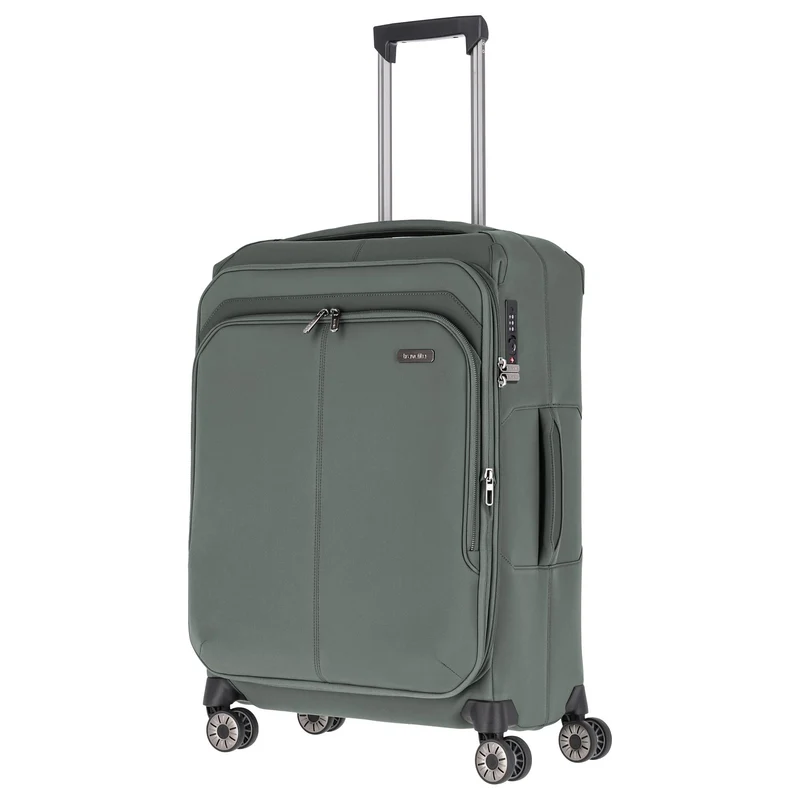 Travelite Priima - 4-Rollen-Trolley M 68 cm erw. (olive)