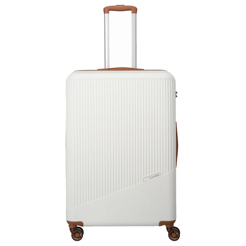 Travelite Bali - 4-Rollen Trolley Set 3tlg. (weiß/cognac)