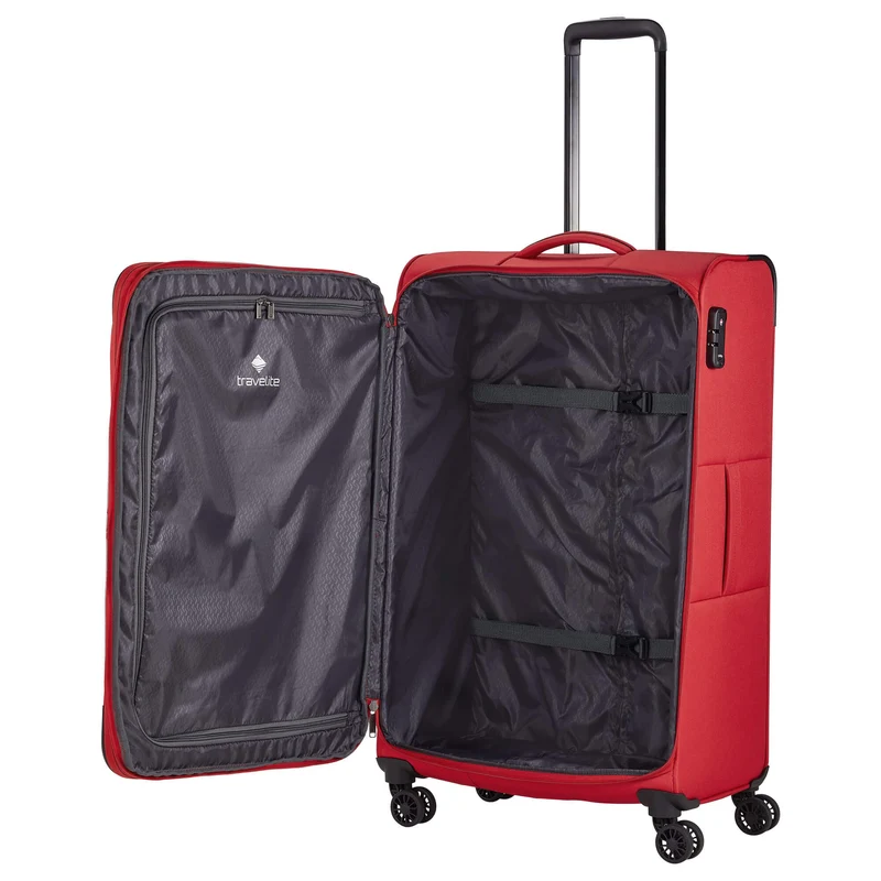 Travelite Chios - 4-Rollen-Trolley L 78 cm erw. (rot)