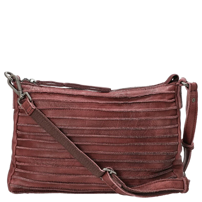 FREDsBRUDER Riffel Crossbag - Umhängetasche 27 cm (barolo red)