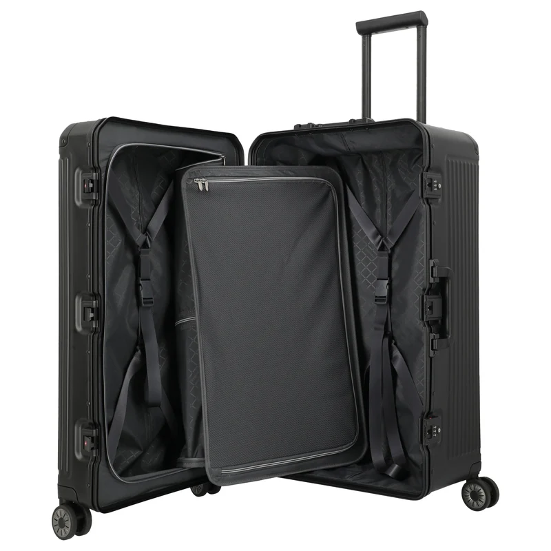 Travelite Next Trunk - 4-Rollen-Trolley 76 cm (schwarz)