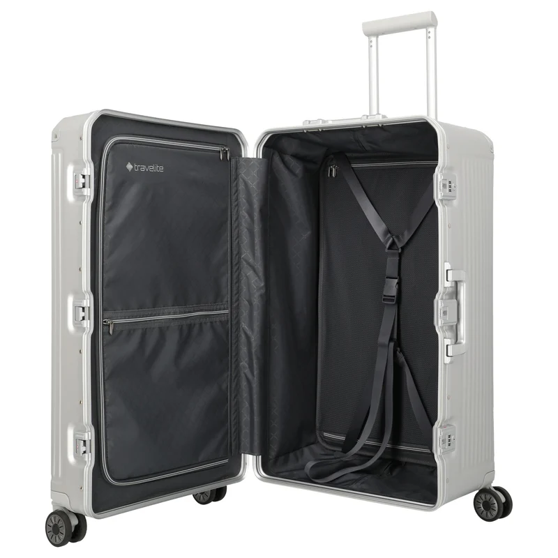 Travelite Next Trunk - 4-Rollen-Trolley 76 cm (silber)