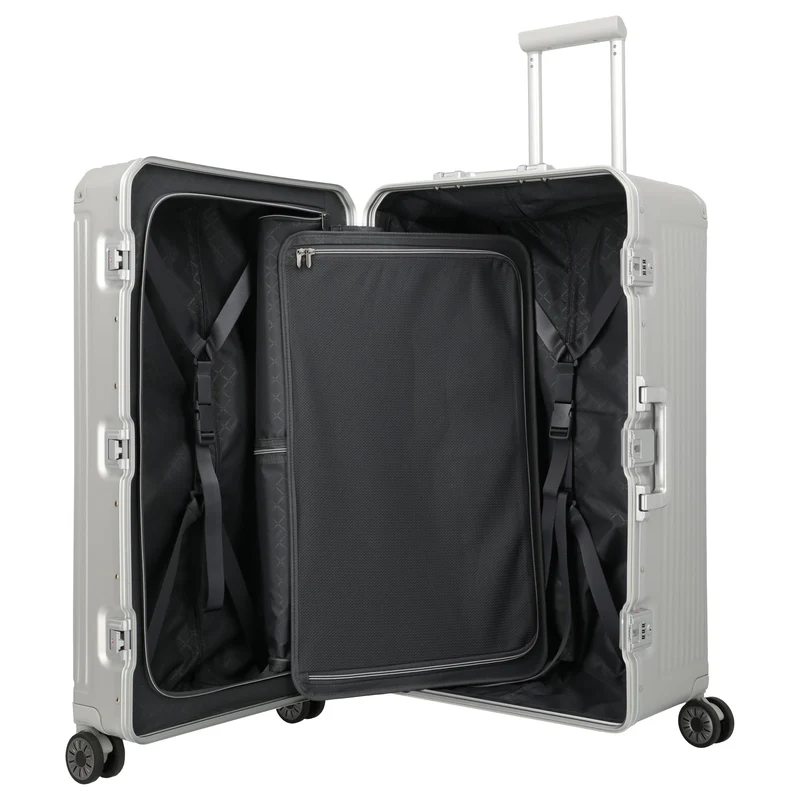 Travelite Next Trunk - 4-Rollen-Trolley 76 cm (silber)