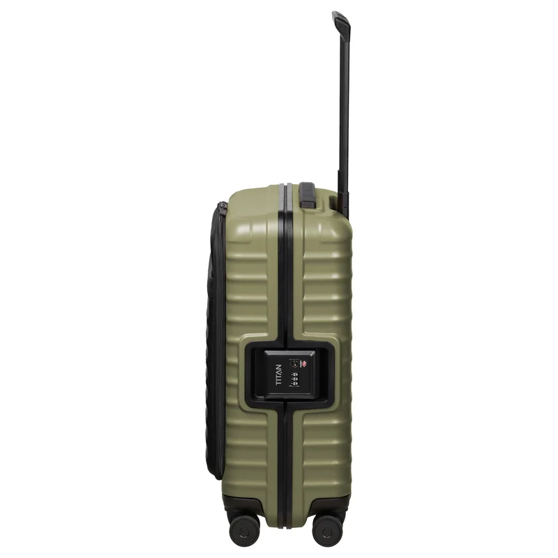 TITAN OVERSEAS - 4-Rollen-Kabinentrolley S 55/23cm mit Vortasche (forest green, 55/23 cm)