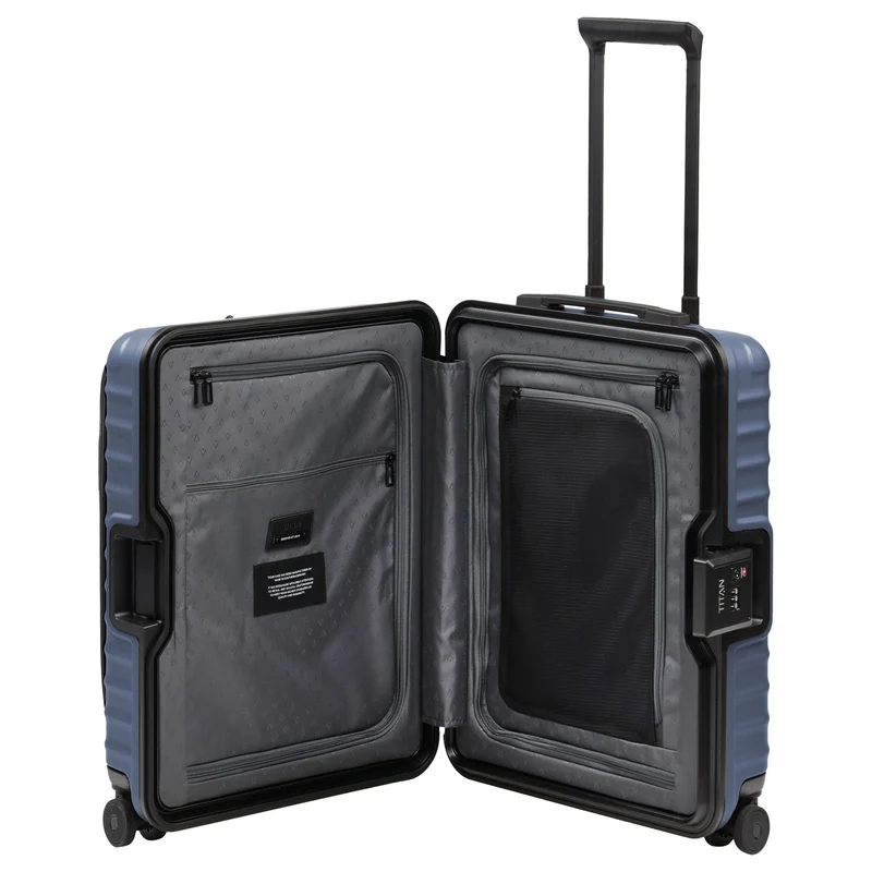 TITAN OVERSEAS - 4-Rollen-Kabinentrolley S 55/23cm mit Vortasche (midnight blue)