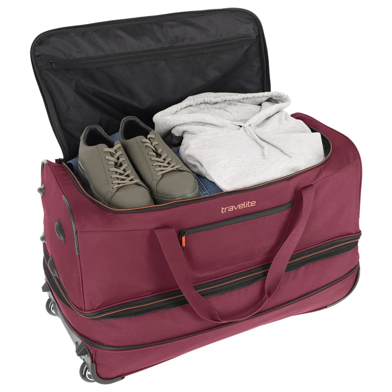 Travelite Basics - Rollenreisetasche 98/119L 70 cm erw. (bordeaux)