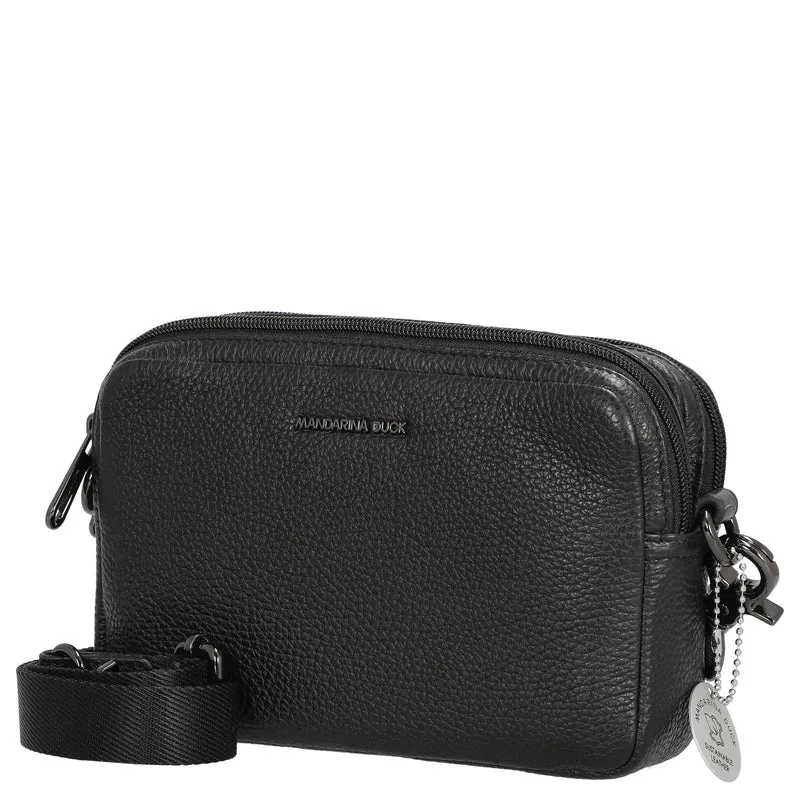 Mandarina Duck Mellow Leather - Umhängetasche 20 cm (nero)