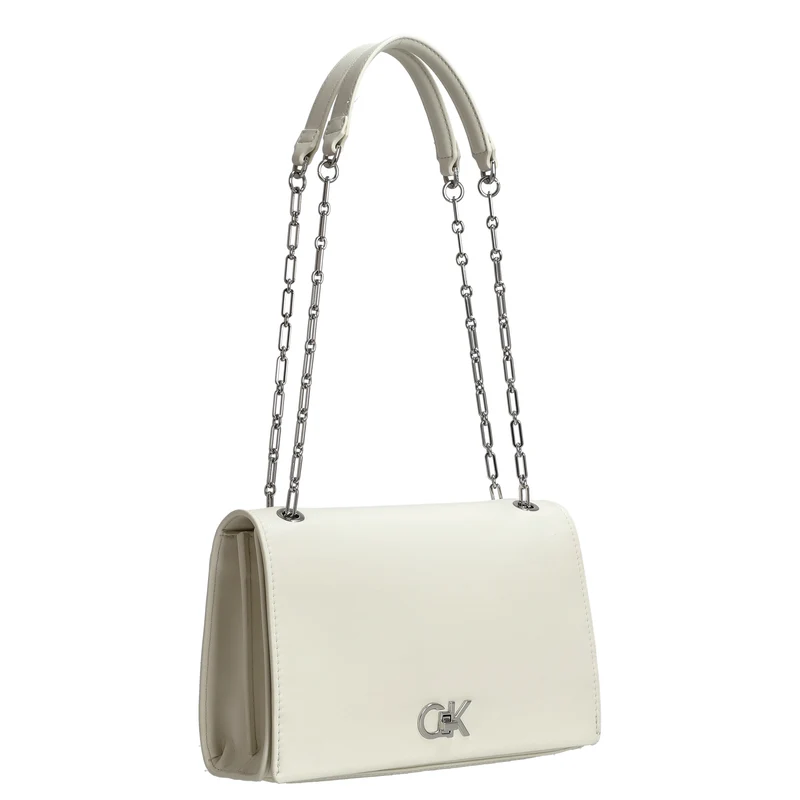 Calvin Klein CK Re-Lock - Umhängetasche M 24 cm (lily white)