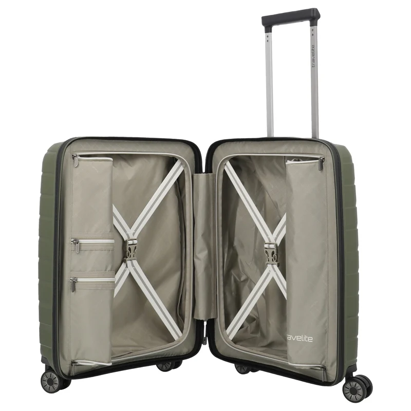 Travelite Air Base - 4-Rollen-Kabinentrolley S 55 cm (olive)