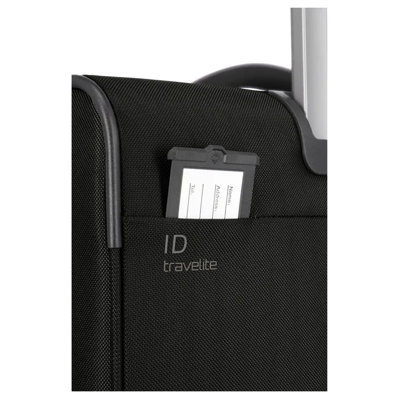 Travelite Crosslite - 4-Rollen-Kabinentrolley S 55 cm erw. (schwarz)