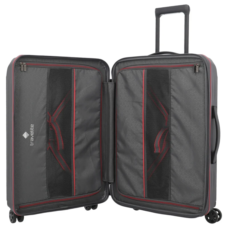 Travelite Dynamiic - 4-Rollen-Trolley M 66 cm erw. (anthrazit)