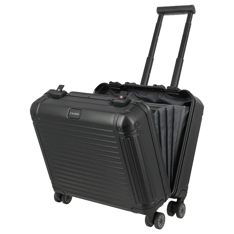 Travelite Next - 4-Rollen-Businesstrolley 45 cm (schwarz)