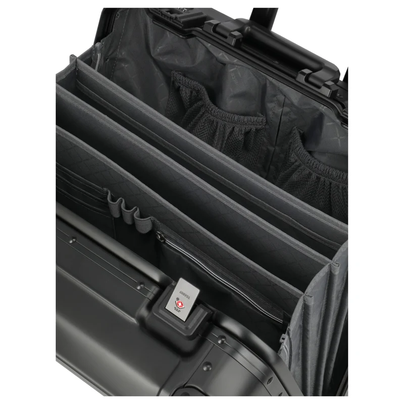 Travelite Next - 4-Rollen-Businesstrolley 45 cm (schwarz)