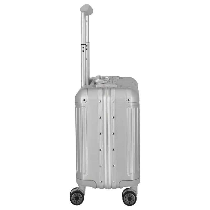 Travelite Next - 4-Rollen-Businesstrolley 45 cm (silber)