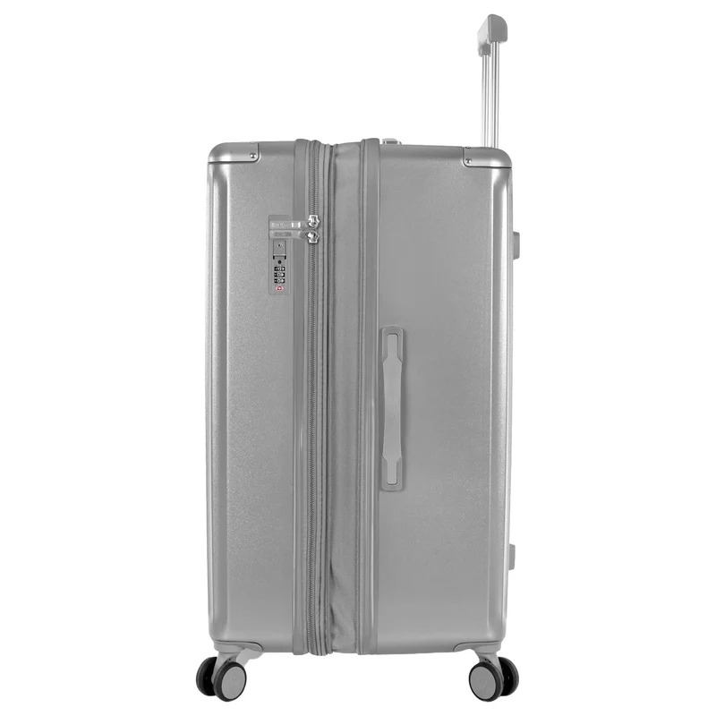 Heys Luxe Trunk - 4-Rollen-Trolley 76 cm erw. (silver)