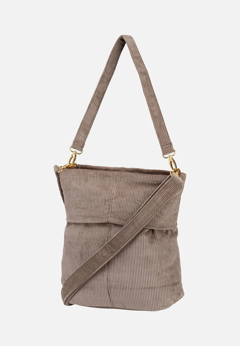 Mademoiselle M12 Cord/Mocca - Hobo Bag