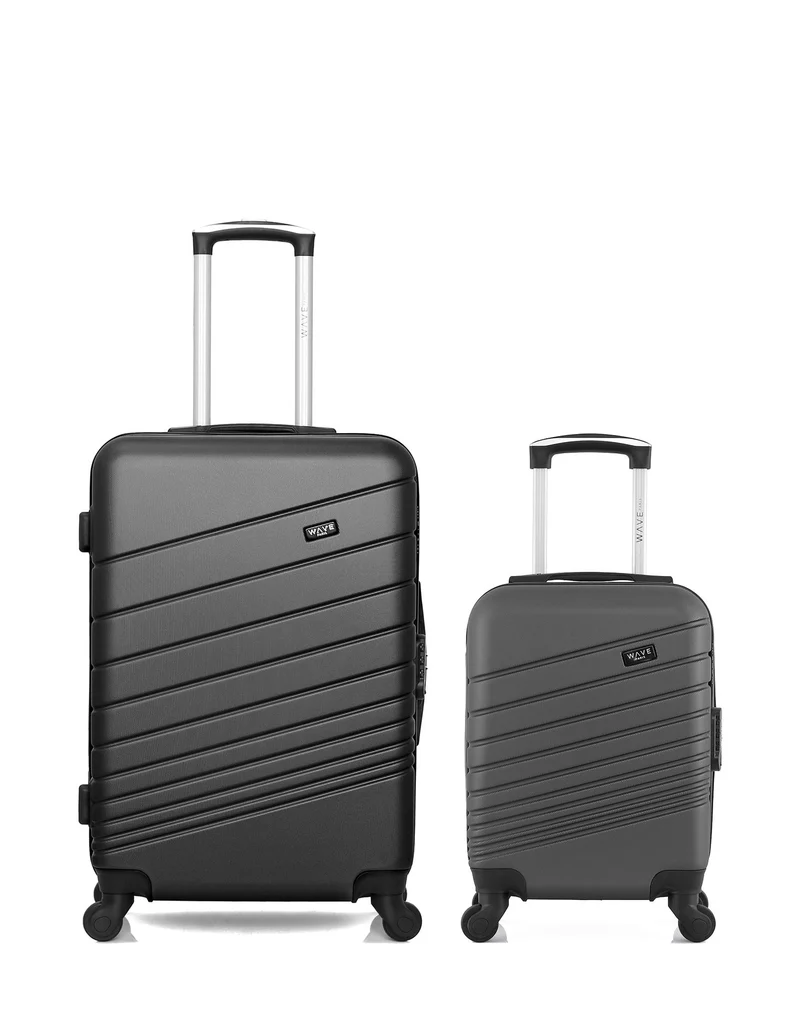 WAVE PARIS - 2er-Pack – Mittelgroßer Koffer und Handgepäck XXS TIGRE