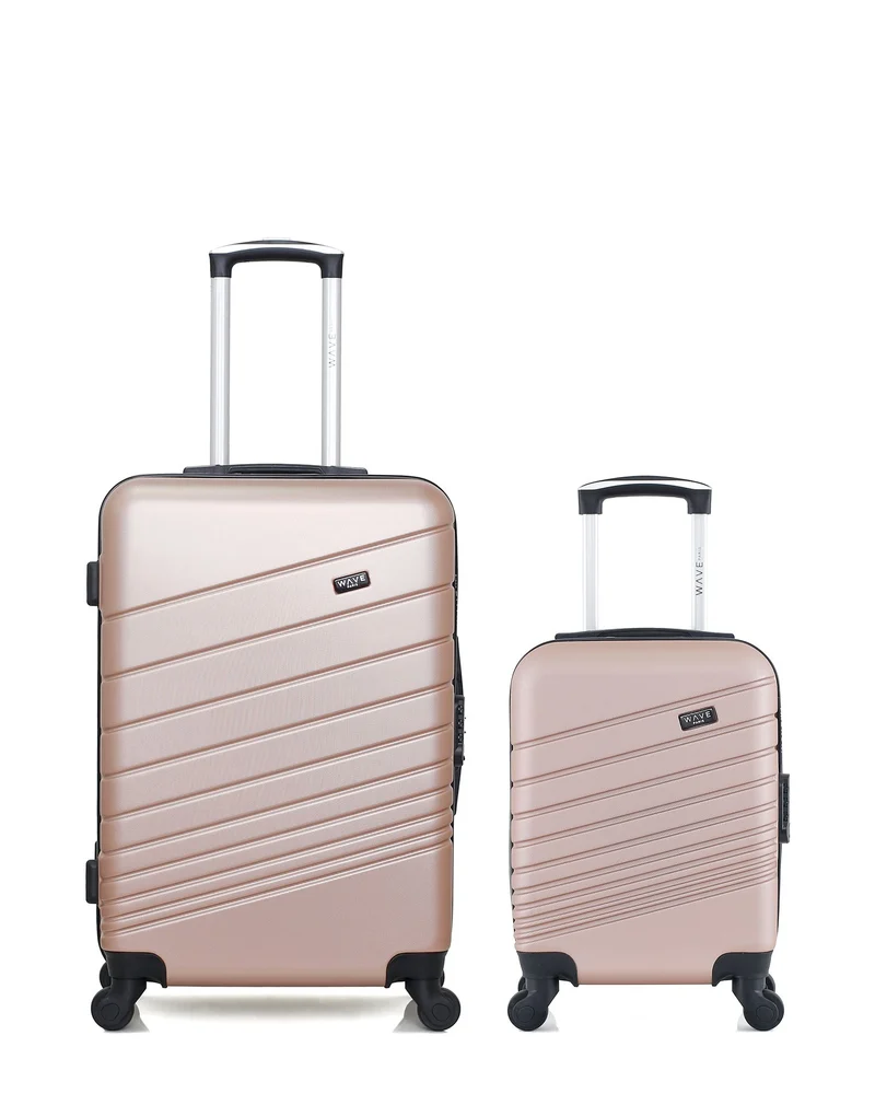 WAVE PARIS - 2er-Pack – Mittelgroßer Koffer und Handgepäck XXS TIGRE