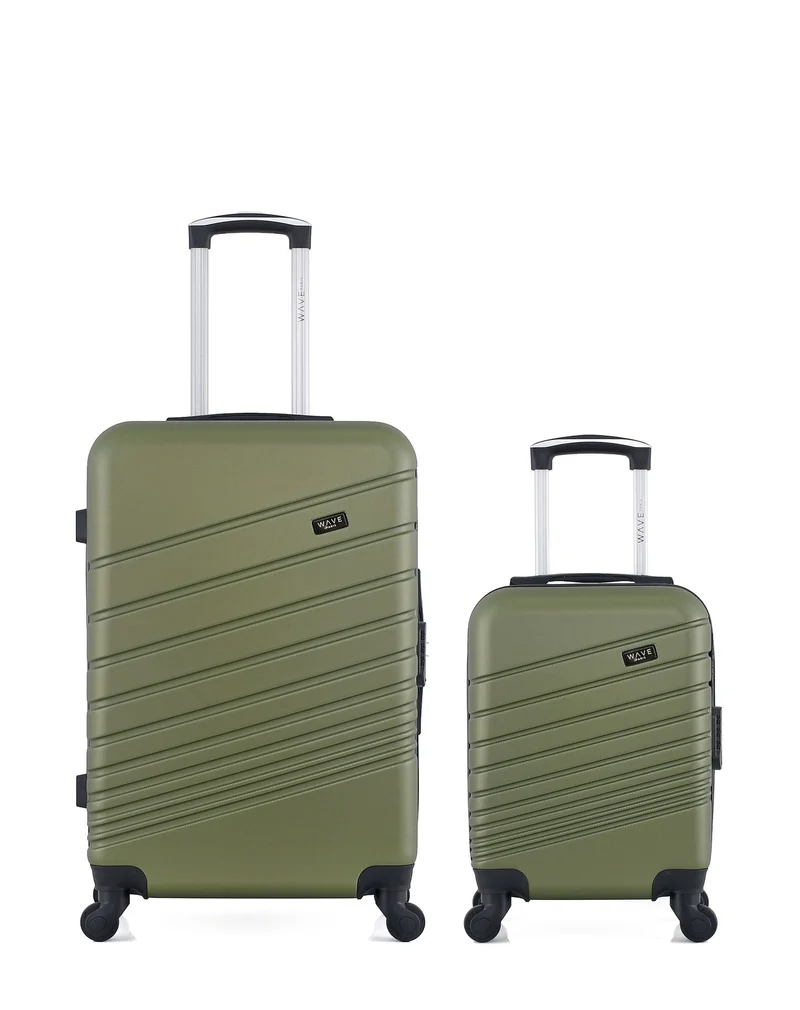 WAVE PARIS - 2er-Pack – Mittelgroßer Koffer und Handgepäck XXS TIGRE