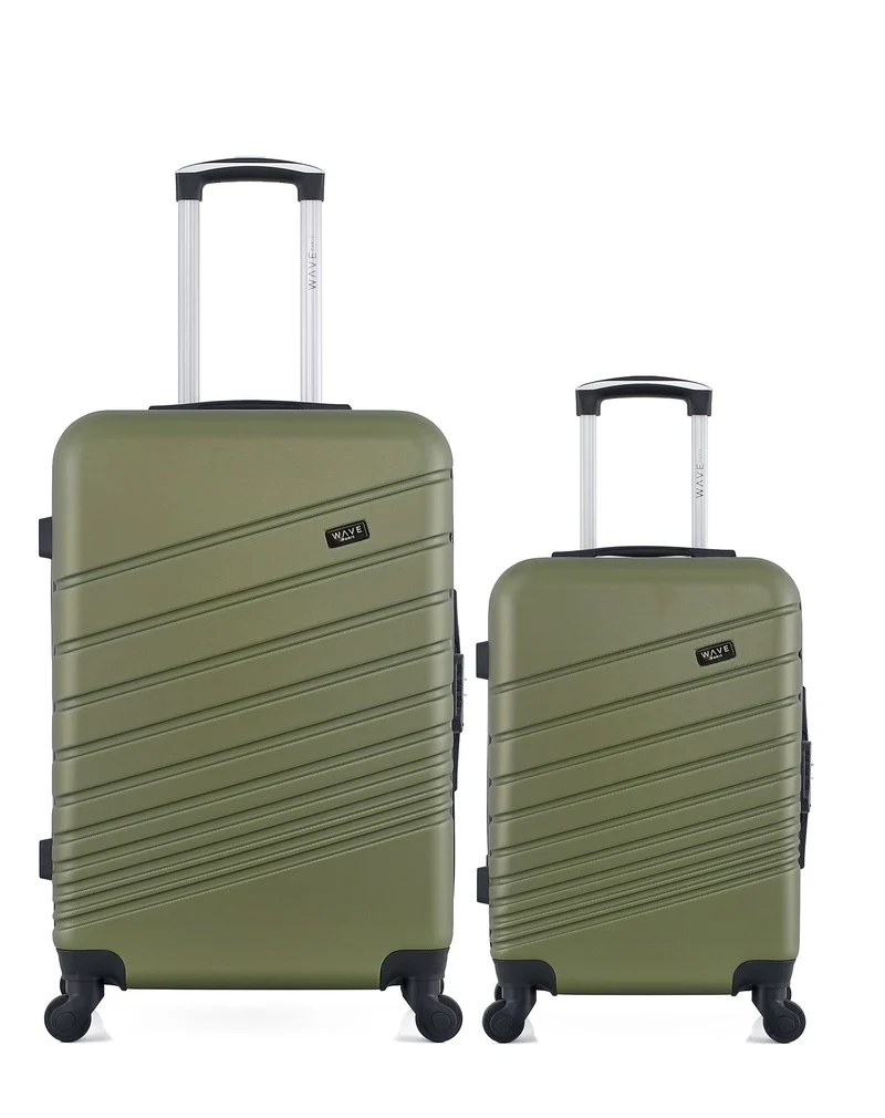 WAVE PARIS - 2er-Pack - Großer Koffer und Handgepäck TIGRE