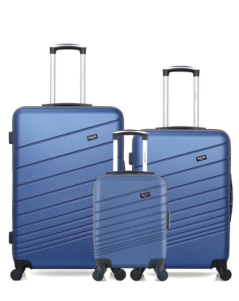 WAVE PARIS - 3er-Pack – Großer Koffer, mittelgroßer Koffer und Handgepäck XXS TIGRE