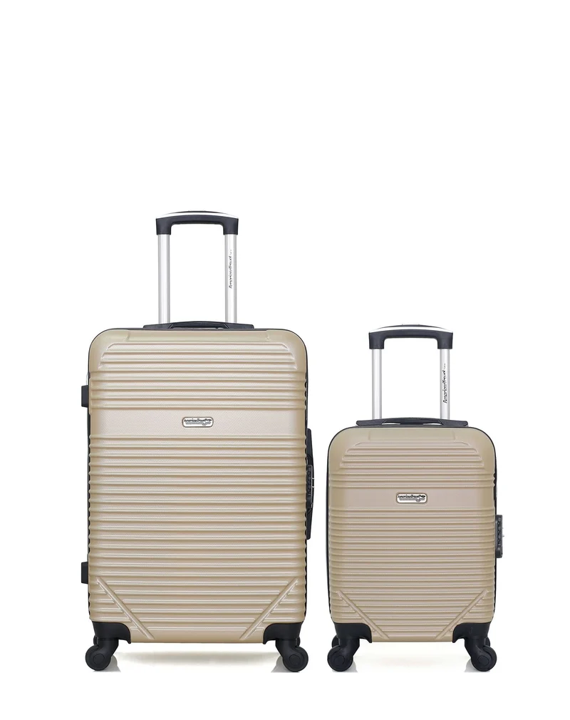 2er-Pack - Mittelgroßer Koffer und Handgepäck XXS MEMPHIS