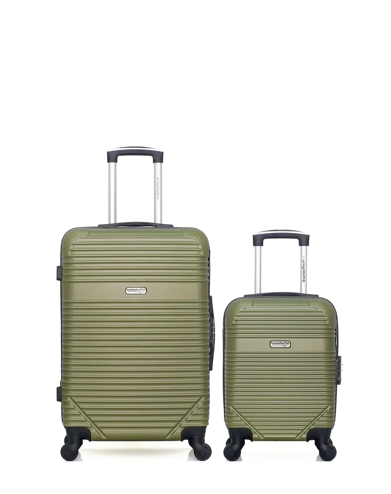 2er-Pack - Mittelgroßer Koffer und Handgepäck XXS MEMPHIS