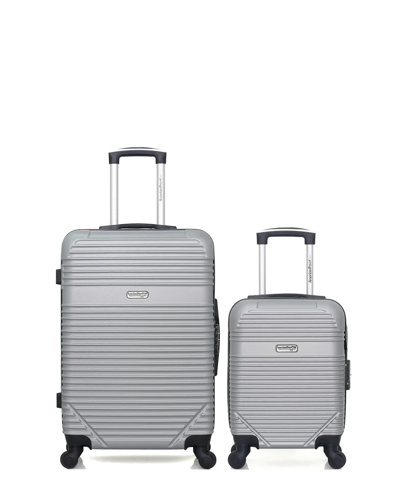 2er-Pack - Mittelgroßer Koffer und Handgepäck XXS MEMPHIS