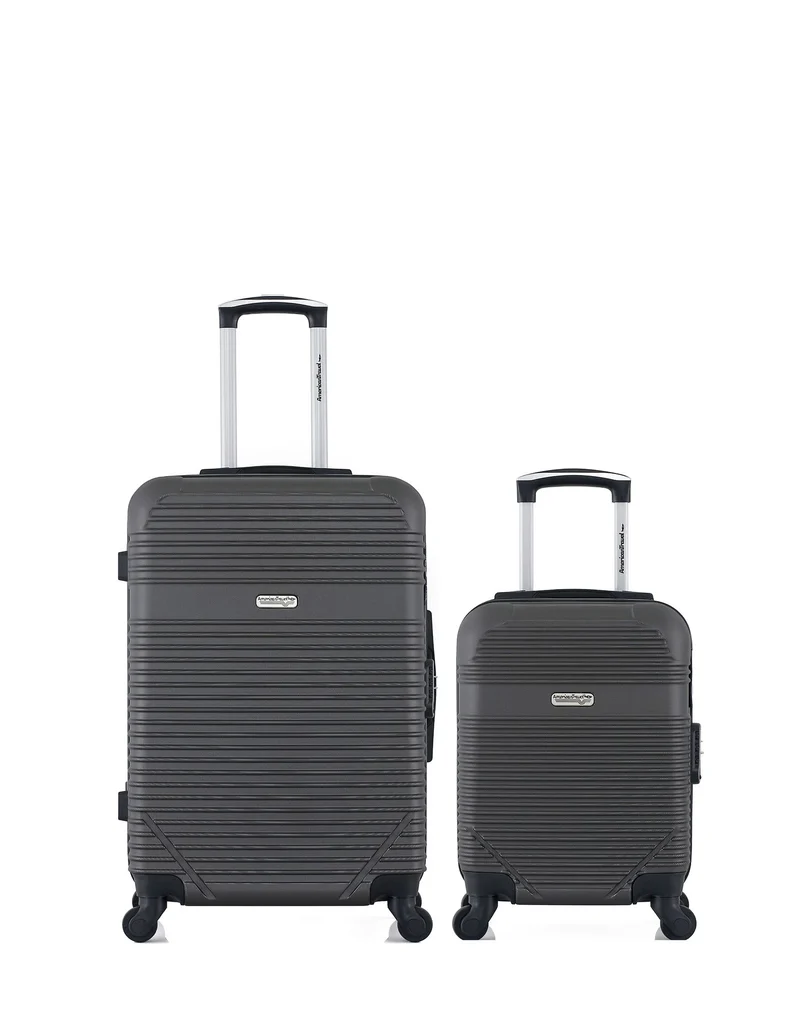 2er-Pack - Mittelgroßer Koffer und Handgepäck XXS MEMPHIS