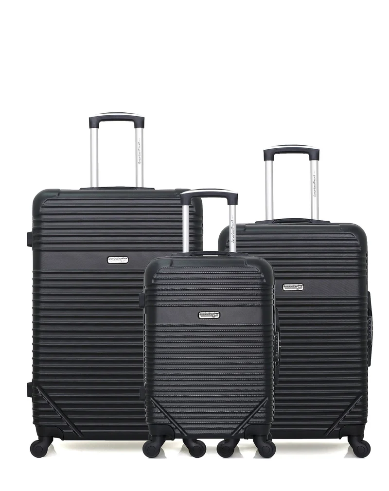 3er-Pack - Großer, mittelgroßer und Handgepäck-Koffer MEMPHIS