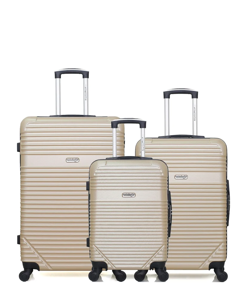 3er-Pack - Großer, mittelgroßer und Handgepäck-Koffer MEMPHIS