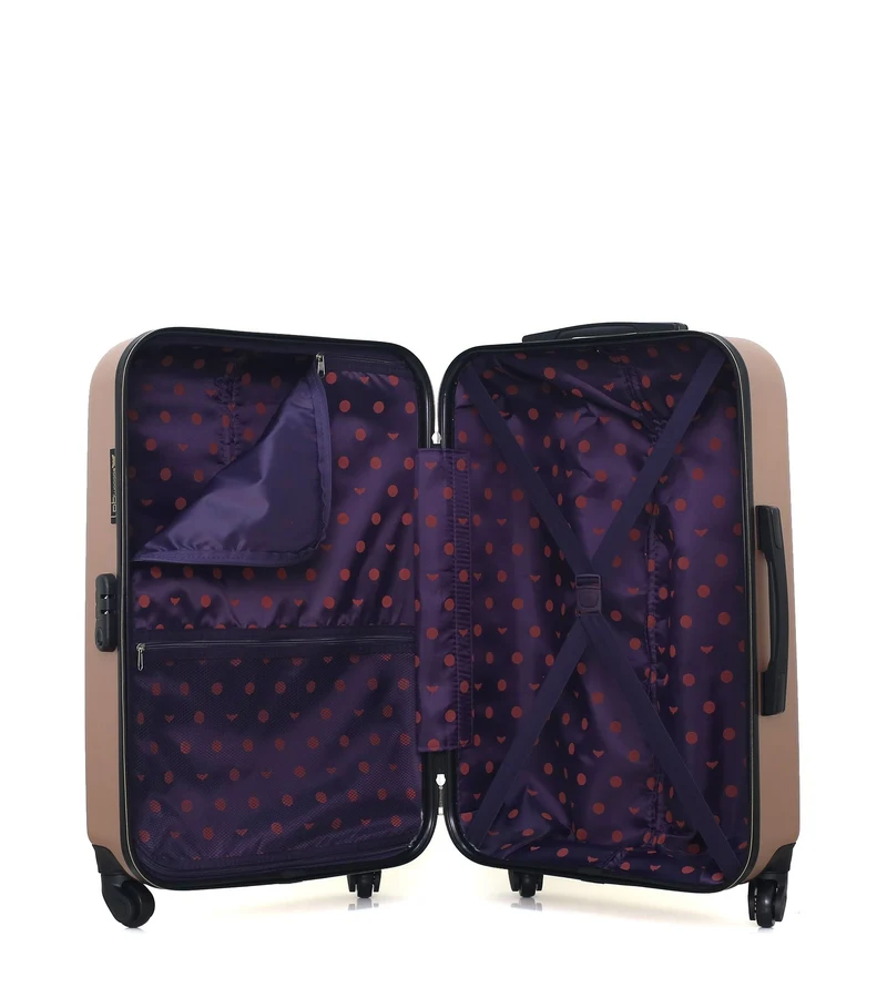 LPB LUGGAGE - 2er-Pack – Mittelgroßer Koffer und Kosmetikkoffer ELEONOR