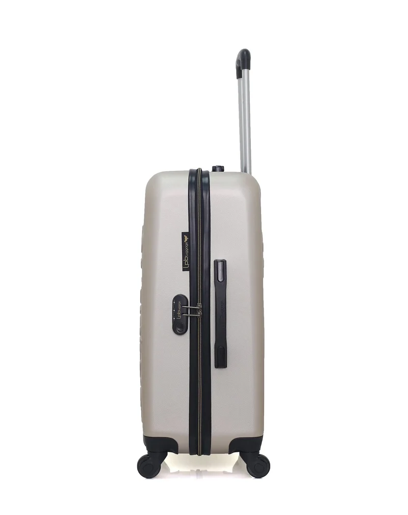 LPB LUGGAGE - 2er-Pack – Mittelgroßer Koffer und Kosmetikkoffer ELEONOR