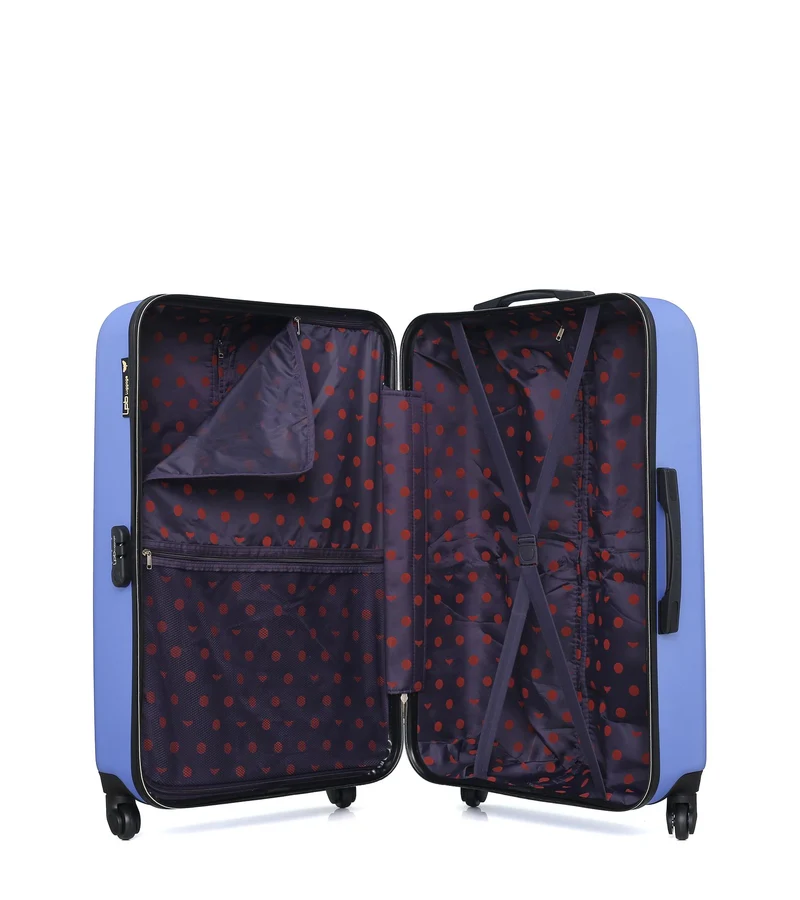 LPB LUGGAGE - 3er-Pack – Großer Koffer, mittelgroßer Koffer und Kosmetikkoffer ELEONOR