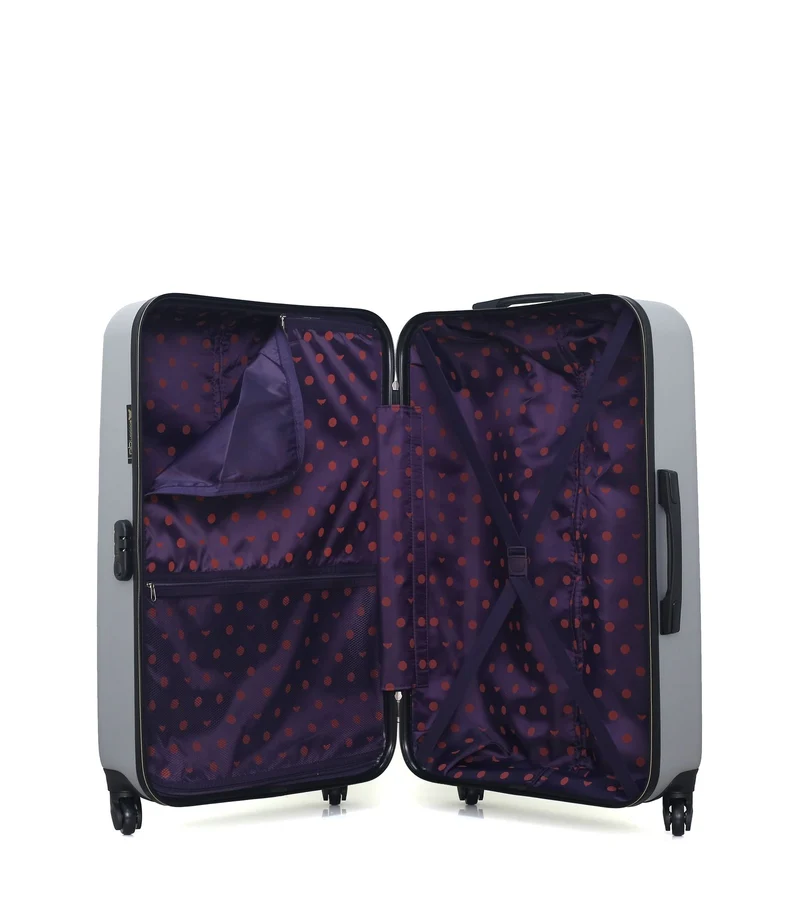 LPB LUGGAGE - 3er-Pack – Großer Koffer, mittelgroßer Koffer und Kosmetikkoffer ELEONOR