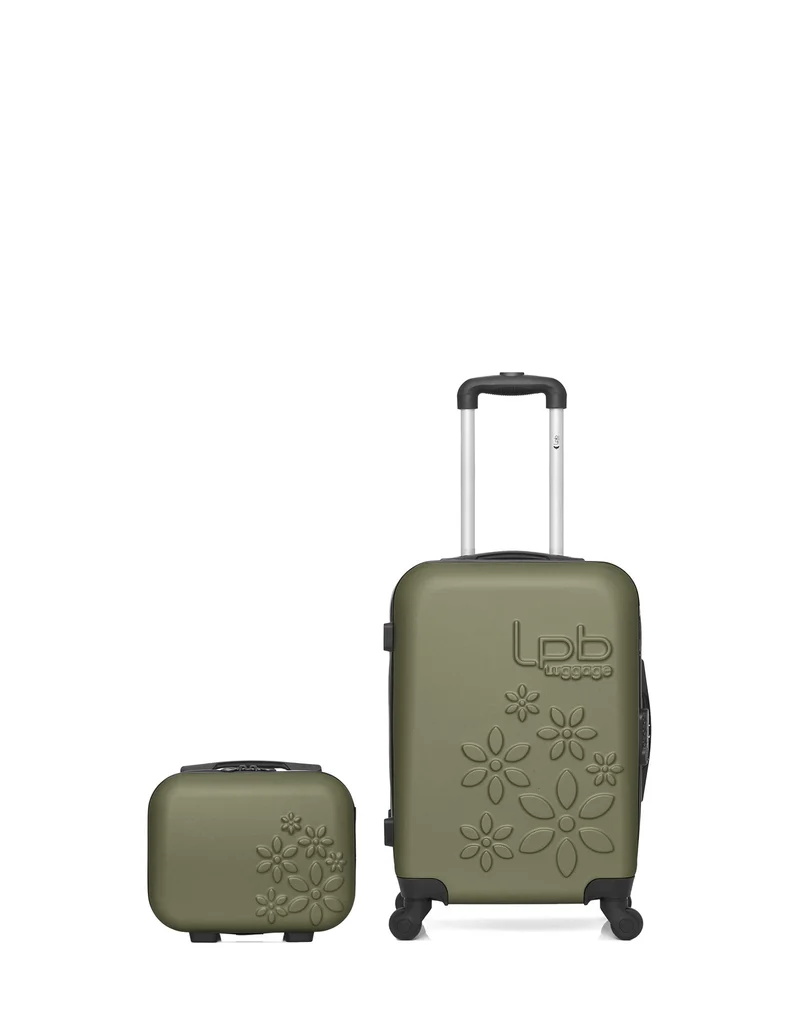 LPB LUGGAGE - 2er-Pack- Handgepäck und Kosmetikkoffer ELEONOR