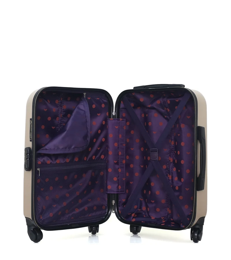 LPB LUGGAGE - 2er-Pack- Handgepäck und Kosmetikkoffer ELEONOR