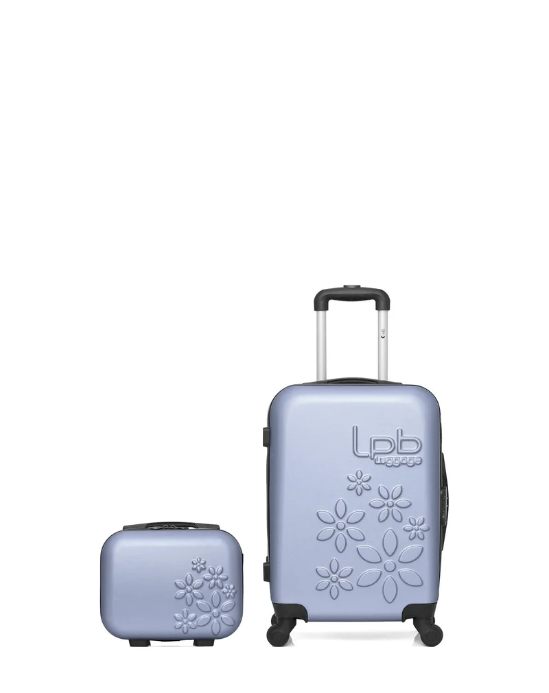 LPB LUGGAGE - 2er-Pack- Handgepäck und Kosmetikkoffer ELEONOR