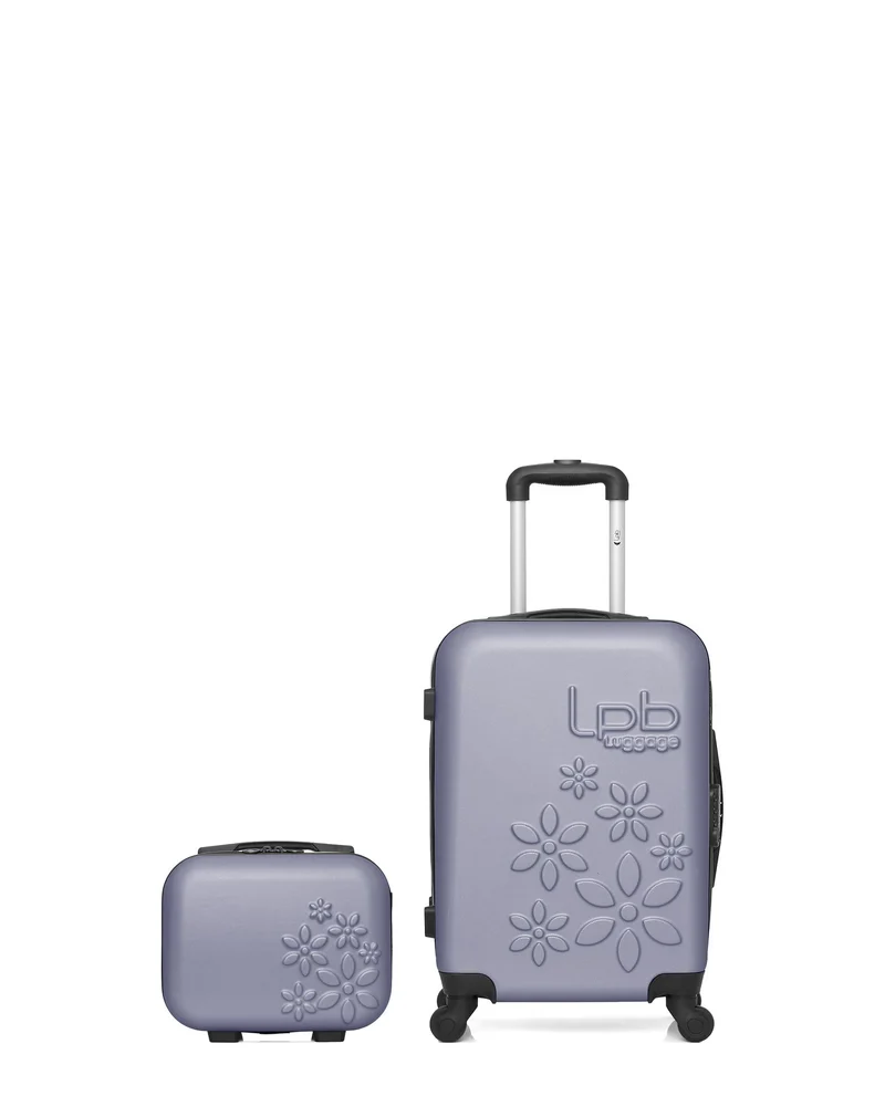 LPB LUGGAGE - 2er-Pack- Handgepäck und Kosmetikkoffer ELEONOR