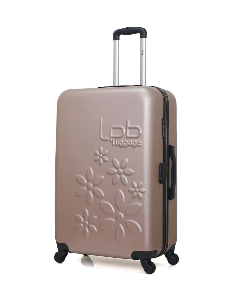 LPB LUGGAGE - 2er-Pack - Großer Koffer und Kosmetikkoffer ELEONOR