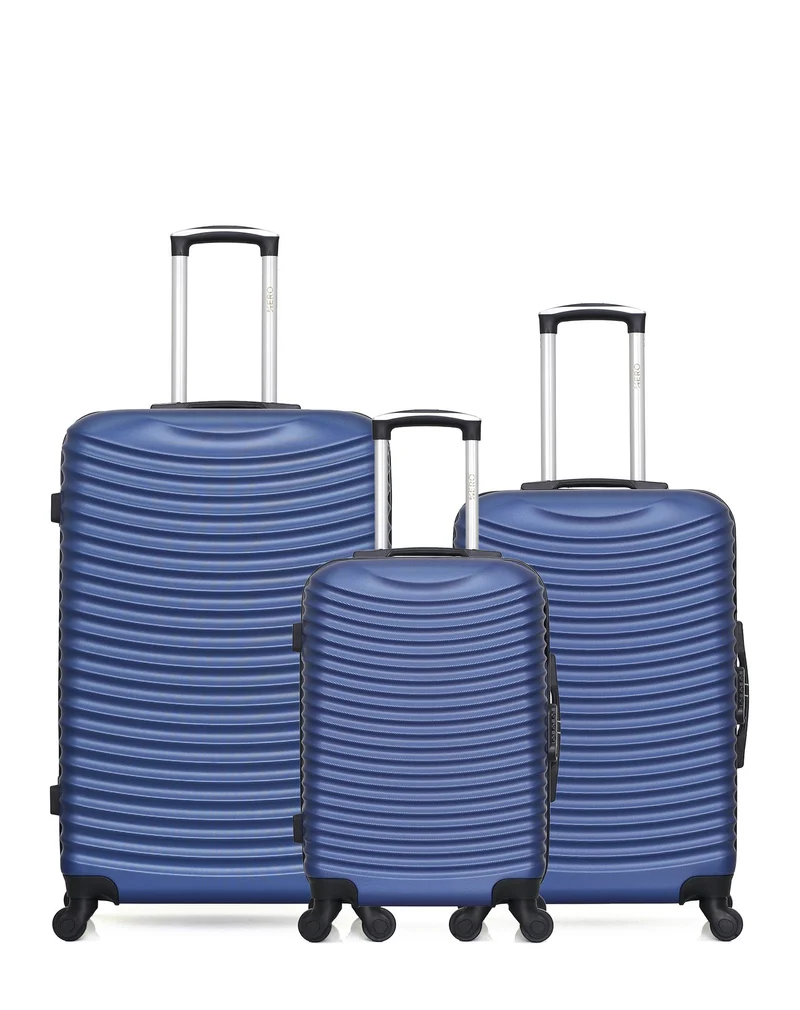 HERO - 3er-Pack - Großer, mittelgroßer und Handgepäck-Koffer ETNA