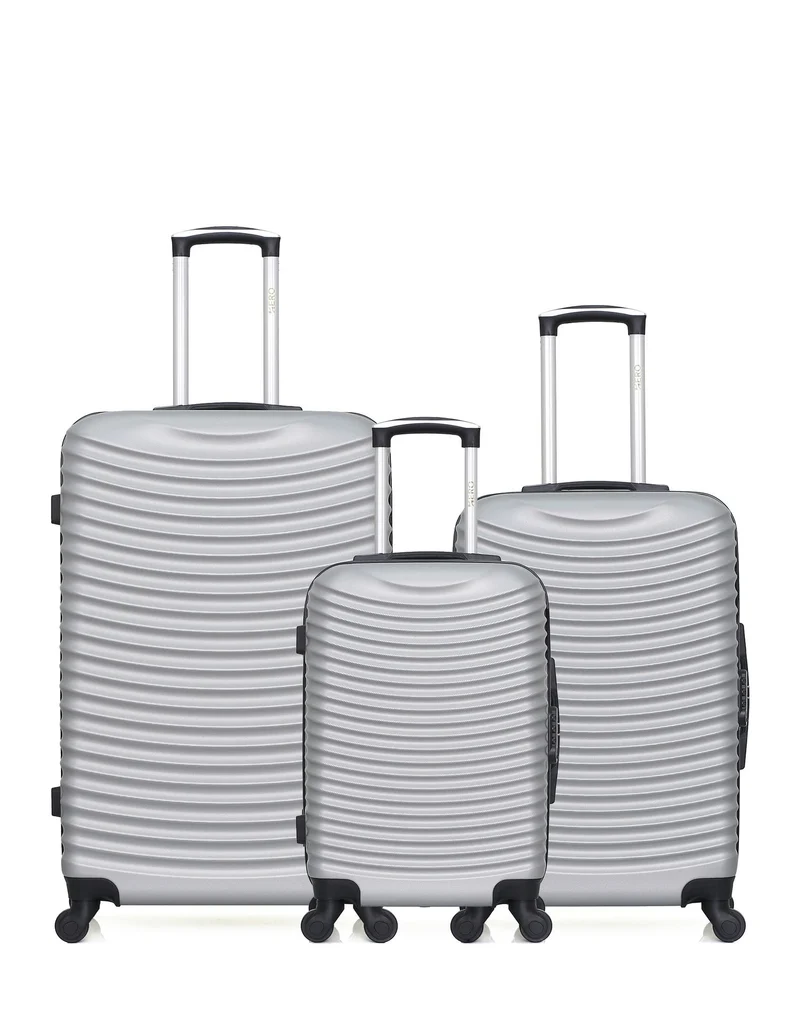 HERO - 3er-Pack - Großer, mittelgroßer und Handgepäck-Koffer ETNA