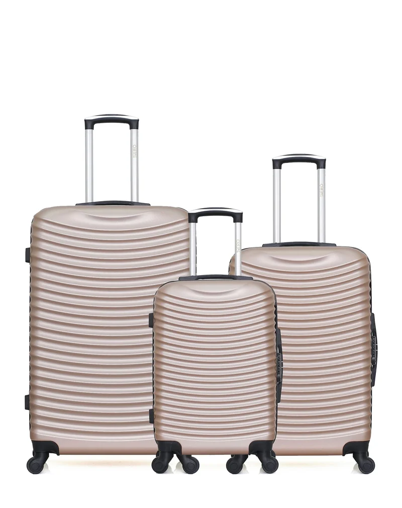 HERO - 3er-Pack - Großer, mittelgroßer und Handgepäck-Koffer ETNA