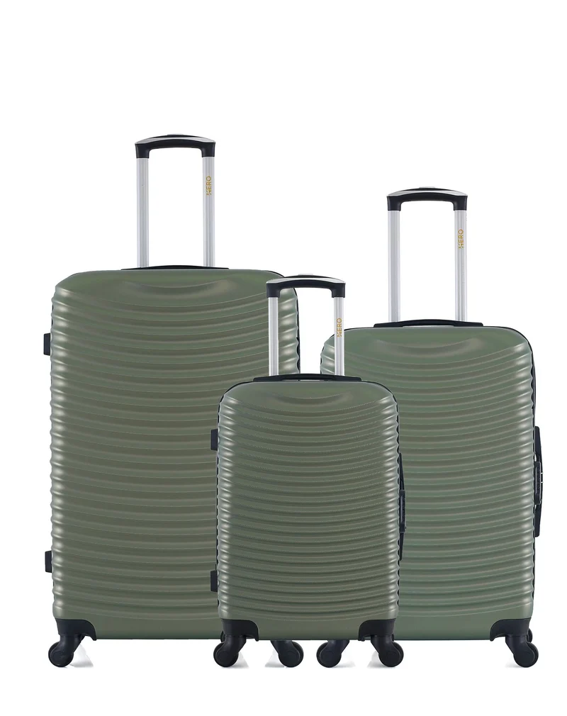 HERO - 3er-Pack - Großer, mittelgroßer und Handgepäck-Koffer ETNA