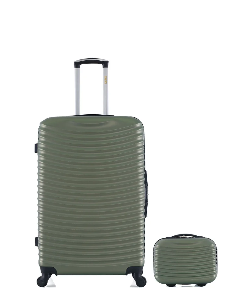 HERO - 2er-Pack - Großer Koffer und Kosmetikkoffer ETNA